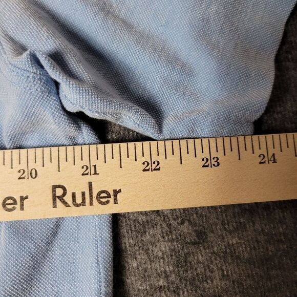 Ermenegildo Zegna Polo Shirt Mens Size M Blue Short Sleeve Cotton Preppy Work Go - Picture 10 of 11